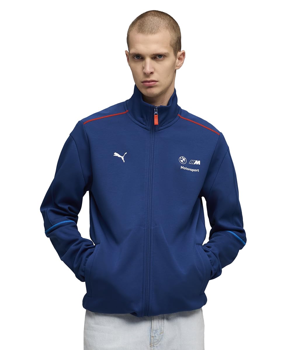 | BMW M Motorsport Sportswear Men's Reverse Coil Zipper Track Jacket | Pro Blue-M Color | M