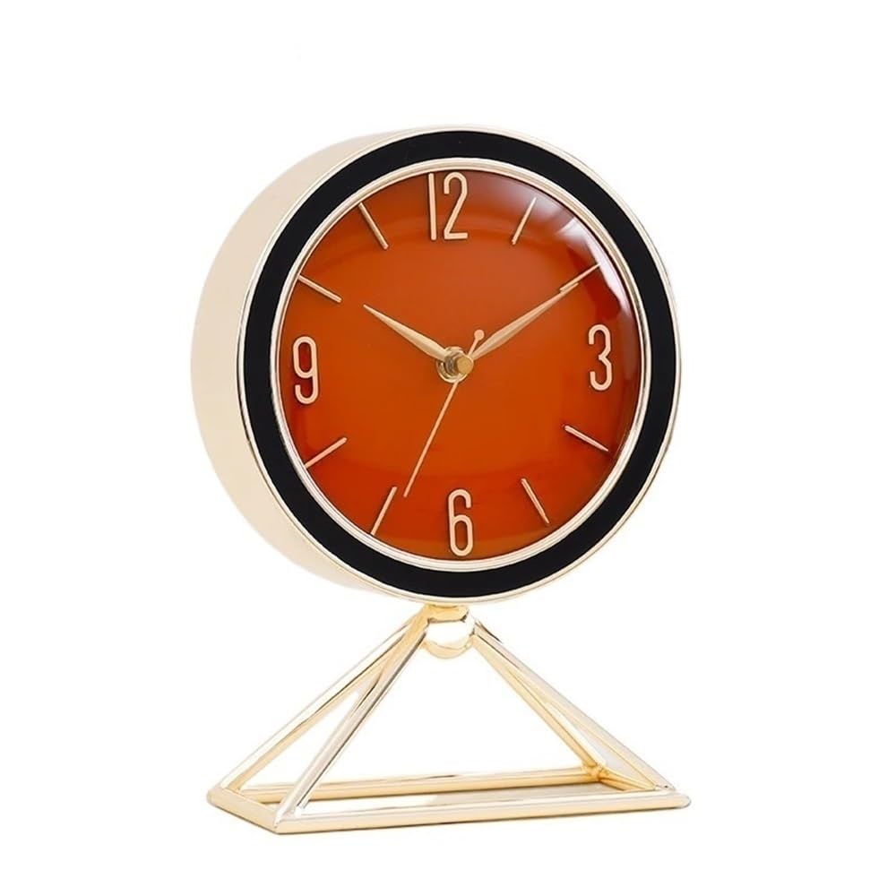 Reloj de mesa para sala de estar con diseño de lujo silencioso y minimalista