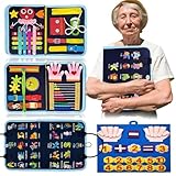 Fidget Blanket for Adults with Dementia, Fidget Blankets for Seniors for Anxiety Relief, Alzheimers and Dementia Sensory Mat for Elderly