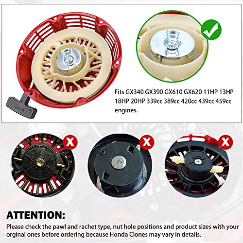 Image of Yinlowa Recoil Starter for Honda GX340 GX390 GX610 GX620, 28400-ZE3-W01