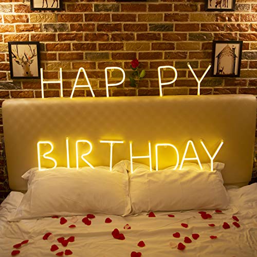 Image of Neon Number Sign Wall Decorative Neon Lights Warm White Alphabet Letter Lights Night Lamp for House Bar Pub Hotel Beach Recreational, Kids Room, Living Room, Birthday Wedding Party Decor - 8 (Eight)
