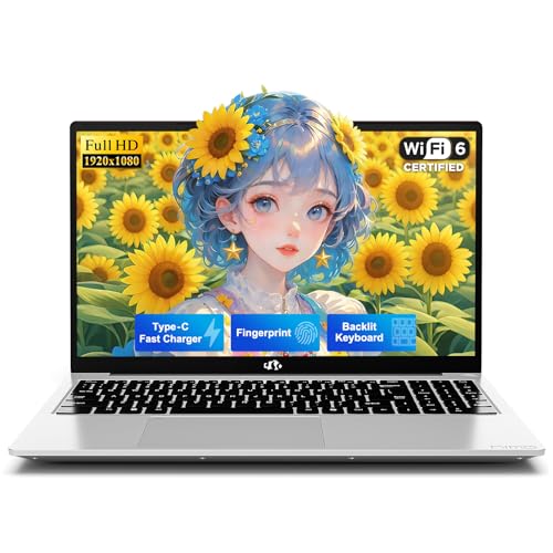Image of NIMO 15.6 inch FHD Laptop, 16GB RAM 1TB SSD 13th Gen Intel Twin Lake (up to 3.6GHz Beat i3-10110U) for Student & Office with 2 Year Warranty 65W Type-C, 53.58Wh Battery Backlit Keyboard Fingerprint