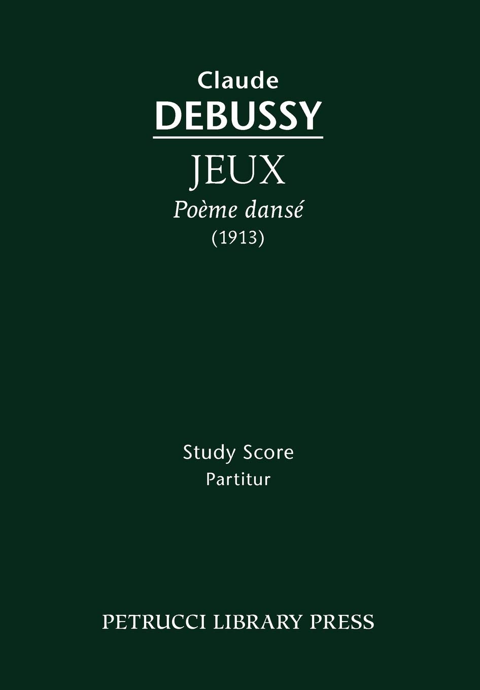 Jeux, Poème dansé: Studu score