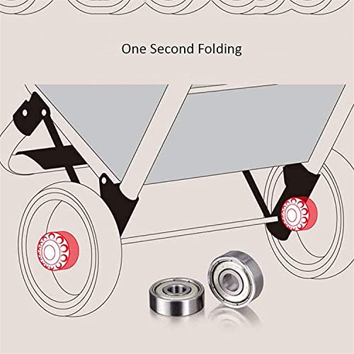 55L Einkaufstrolley für Lebensmittel Oxford Stoff Einkaufstasche Aluminiumlegierung Treppensteigen Einkaufswagen mit 2… – Bild 5