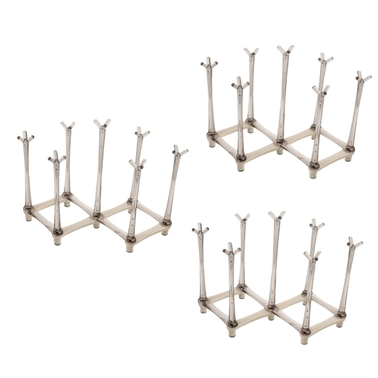 MAGICLULU 3 Piezas Rejilla De Secado De Drenaje Taza Portavasos De Cafe Para Encimera Tendedero Para Biberones De Cocina Portavasos Casero Soporte De Botella De Agua El Plastico