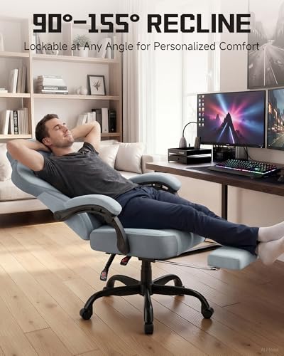Image of GTPLAYER Gaming Chair for Adults, Ergonomic High Back Chair with Footrest