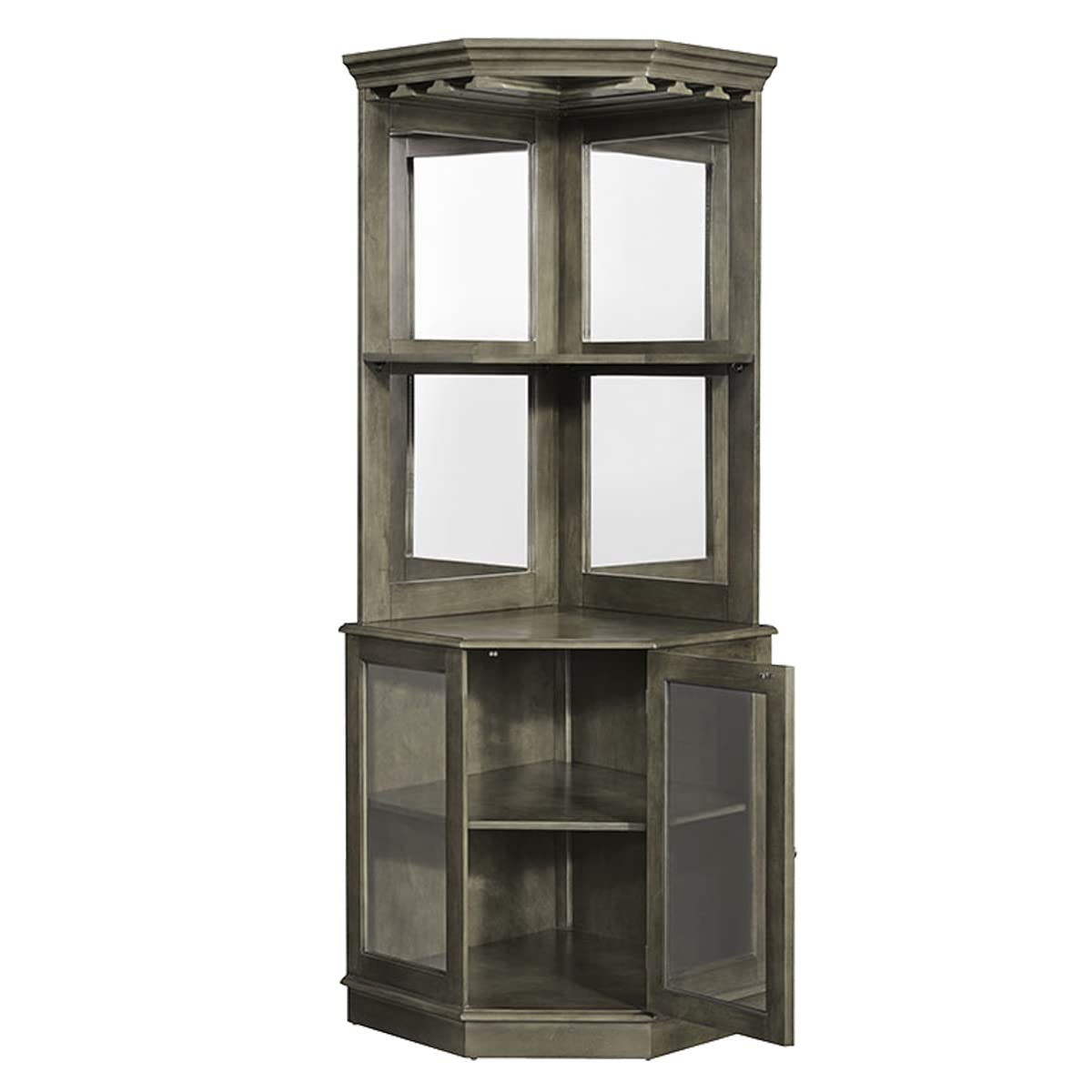 RAM game room BRCB4 SL Corner Bar Cabinet, English Tudor