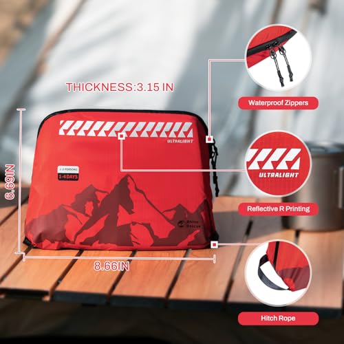 Image of RHINO RESCUE Ultralight First Aid Kit Water-Resistent Medical Kit for Camping, Cycling, Travel, Climbing, Up to 4 Days