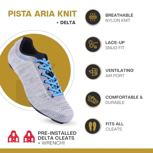 Image of Tommaso Pista Peloton Shoes for Women - Ready to Ride with Pre-Installed Delta Cleats for Indoor Bikes & Cycles - Explore Variety Cycling Shoes & Bike Accessories