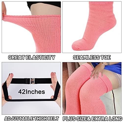 Image of Abodhu Plus Size Thigh High Socks for Thick Thighs Women- Extra Long Widened Extra Long Thick Knit