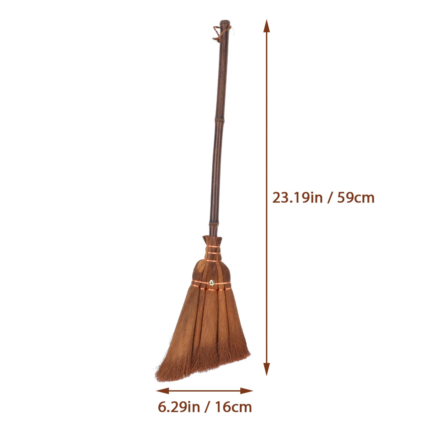 Zerodeko 1pc Children's Broom Blender Handheld Small Thai Broom Barn Broom Multifunctional Cleaning Brush Dirt Dust Broom Retro Decor Heavy Duty Cleaning Broom Lobby Bamboo Floor Props Baby