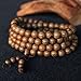 Women Men 8mm Wooden Bead Buddhist Prayer Mala Necklace Bracelet Gift Jewelry