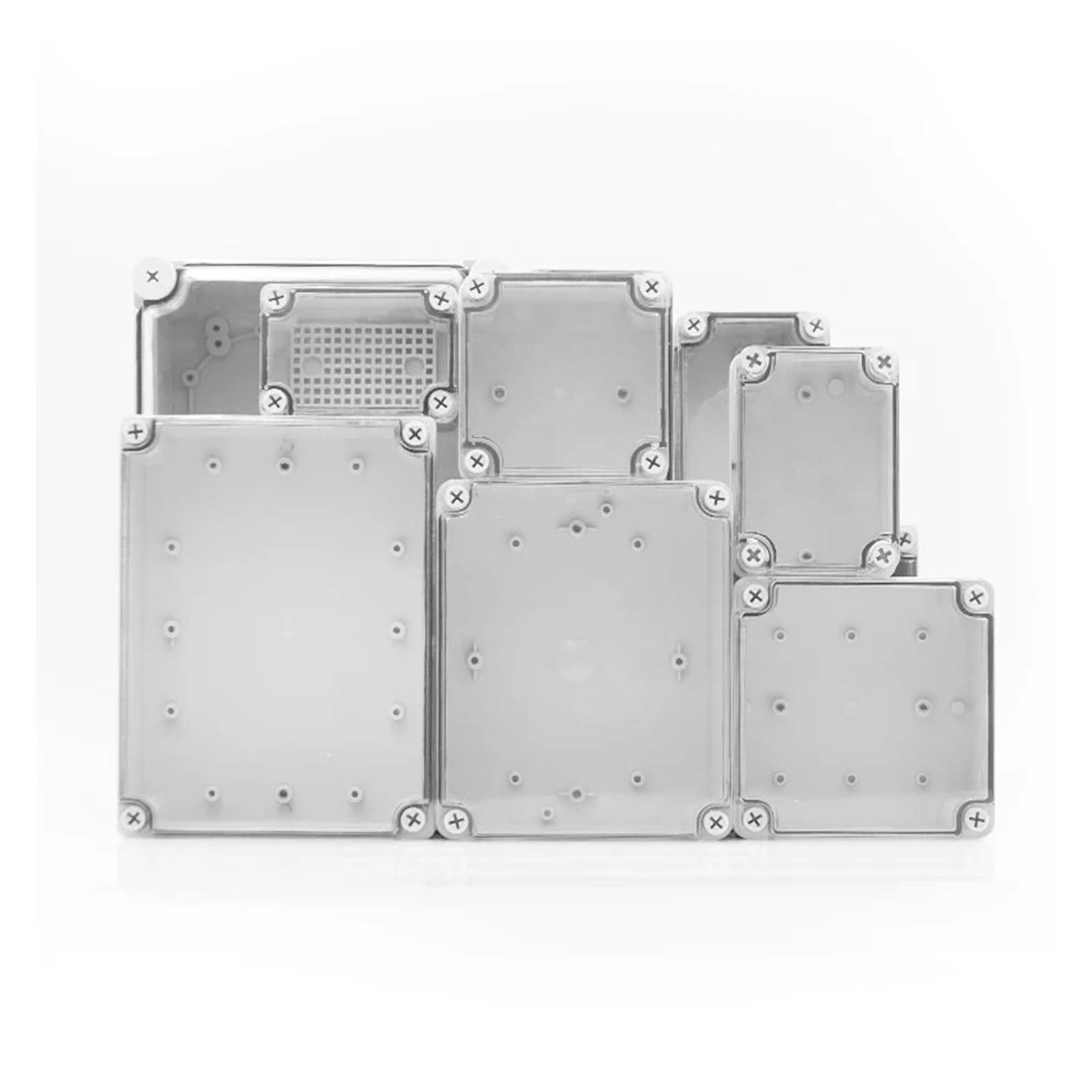 Airuixi 175X125x100mm Junction Box Junction Box Ip67 Outdoor Rain Proof Box Transparent Cover Shell Abs Plastic Sealing Box(175X125x100mm)
