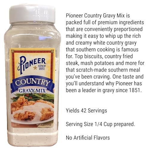 Image of Pioneer Country Gravy Mix, 15.1 oz, 2-Pack, with Galley Grove Mints