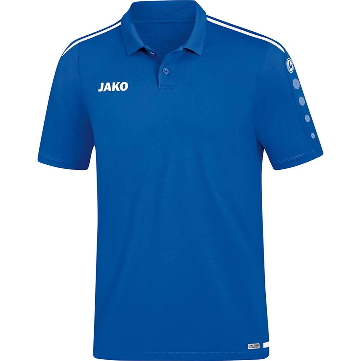 JAKO Men's Striker 2.0 Polo, Royal/White, M