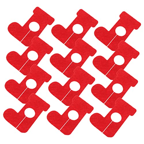 Homoyoyo 12piezas Decoración De Copas De Vino Adornos De Fieltro Navideños Etiquetas Para Copas De Vino Artículos Para Fiestas Para Fiestas Navideñas