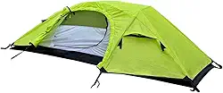 NAUTIKA, Barraca de camping individual Modelo WIndy com capacidade para 1 pessoa. Coluna d’água de 2.500mm. Modelo Bivaque de Fácil Montagem Super Leve. Verde Neon e Preto