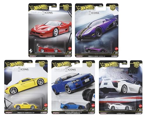 Image of Hot Wheels Premium Car Culture 2025 Timeless Icons FPY86-961N Set of 5