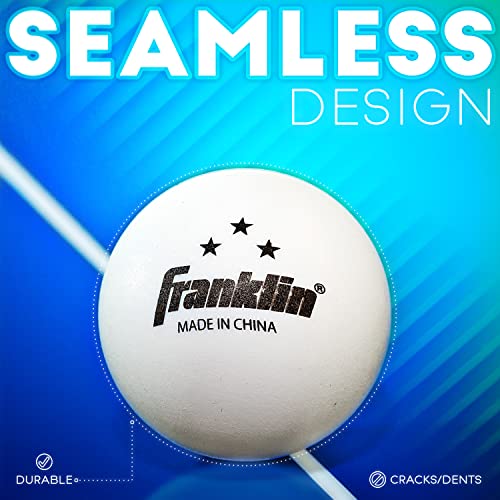 Image of Franklin Sports Table Tennis Balls - Official Size and Weight 40mm Table Tennis Balls - One Star Professional Balls - Bulk Packs and Family Sets