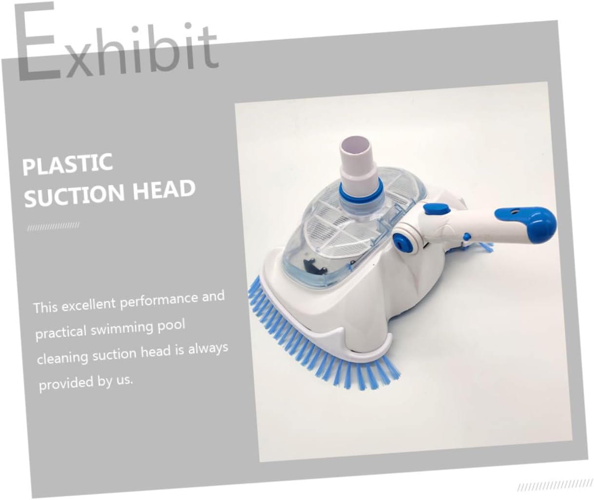 HEMOTON Swimming Pool Cleaning Suction Head with Lid Plastic Pool Vacuum Tool Above Ground Maintenance