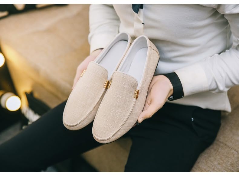 Men's Comfortable Slip-On Loafers – Lightweight & Breathable Fabric, Outdoor & Business Casual Dress Shoes3