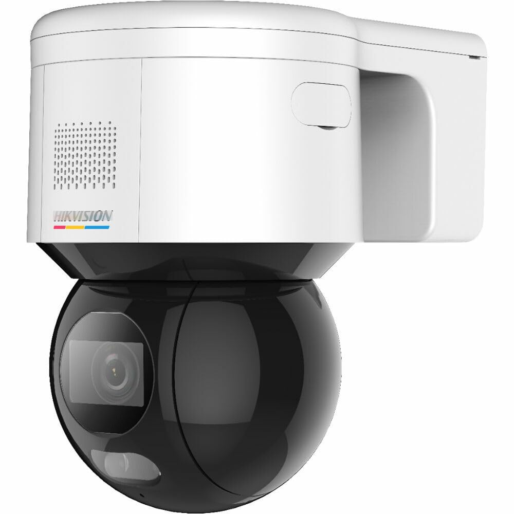 HIKV DS-2DE3A400BW-DE 4MP Color-Vu Outdoor Pan & Tilt Speed Dome PoE IP Camera, Smart Detection & VCA, Audible and Visual Alarm, Face capture, 4mm Lens, H.265+, SD Card Slot, Compatible with Hikvision