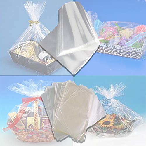 palucart Fogli cellophane Trasparente per Confezioni 100 x 130 Carta cesti Trasparente (25)