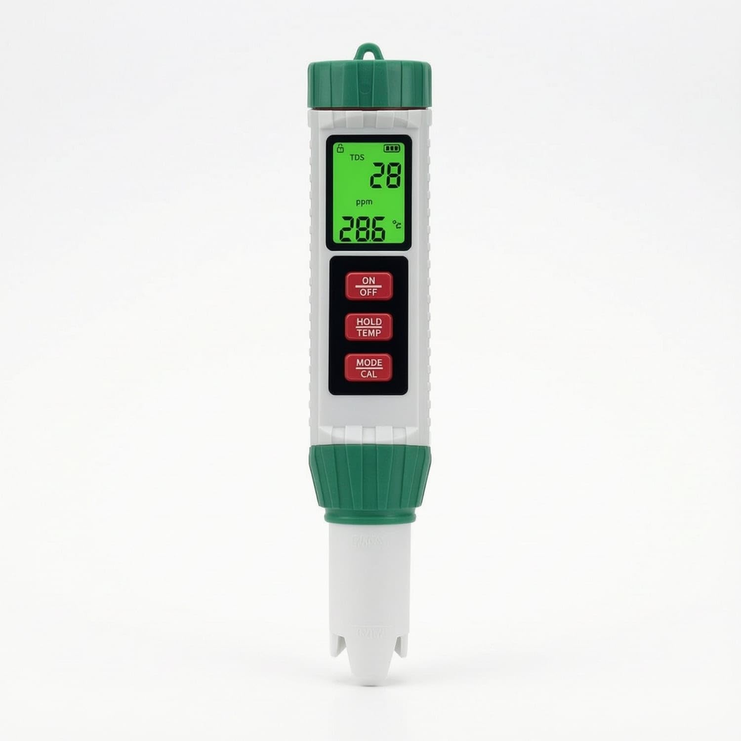 Multifunction 5-in-1 Water Tester Handheld Water Testing Pen Portable Compact for Growers, Aquarium Owners, Hydroponics, Aquariums, Swimming Pools, Laboratories, Grn Backlit --image-9