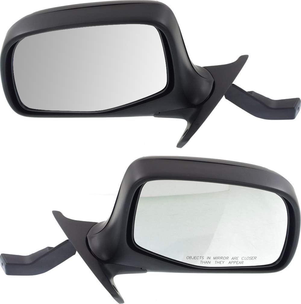 Kool Vue Side Mirrors, Driver & Passenger, Manual Adjust, Truck Mirrors For Ford F-150 Bronco 1992-1996, Chrome Paddle Style, non-Electric