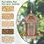 Metal Bird Feeder for Outdoors Hanging, Hexagon Bird Feeders for Garden Yard, 3LB Wild Birdfeeder Squirrel Proof for Outside