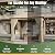 AOXUN Outdoor Gazebo for Patio 10x10, Metal Frame Canopy with Double Roofs, Heavy Duty Party Tent and Shelter with Mosquito Netting and Privacy Screen for Backyard, Lawn, Garden, Deck (Beige)