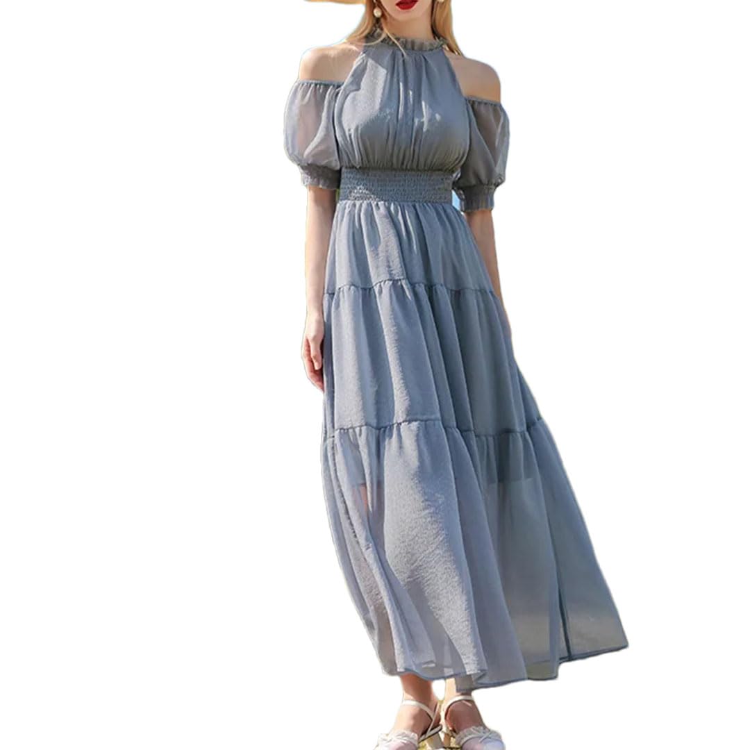 Women Chiffon Long Dress Wedding Party Dress