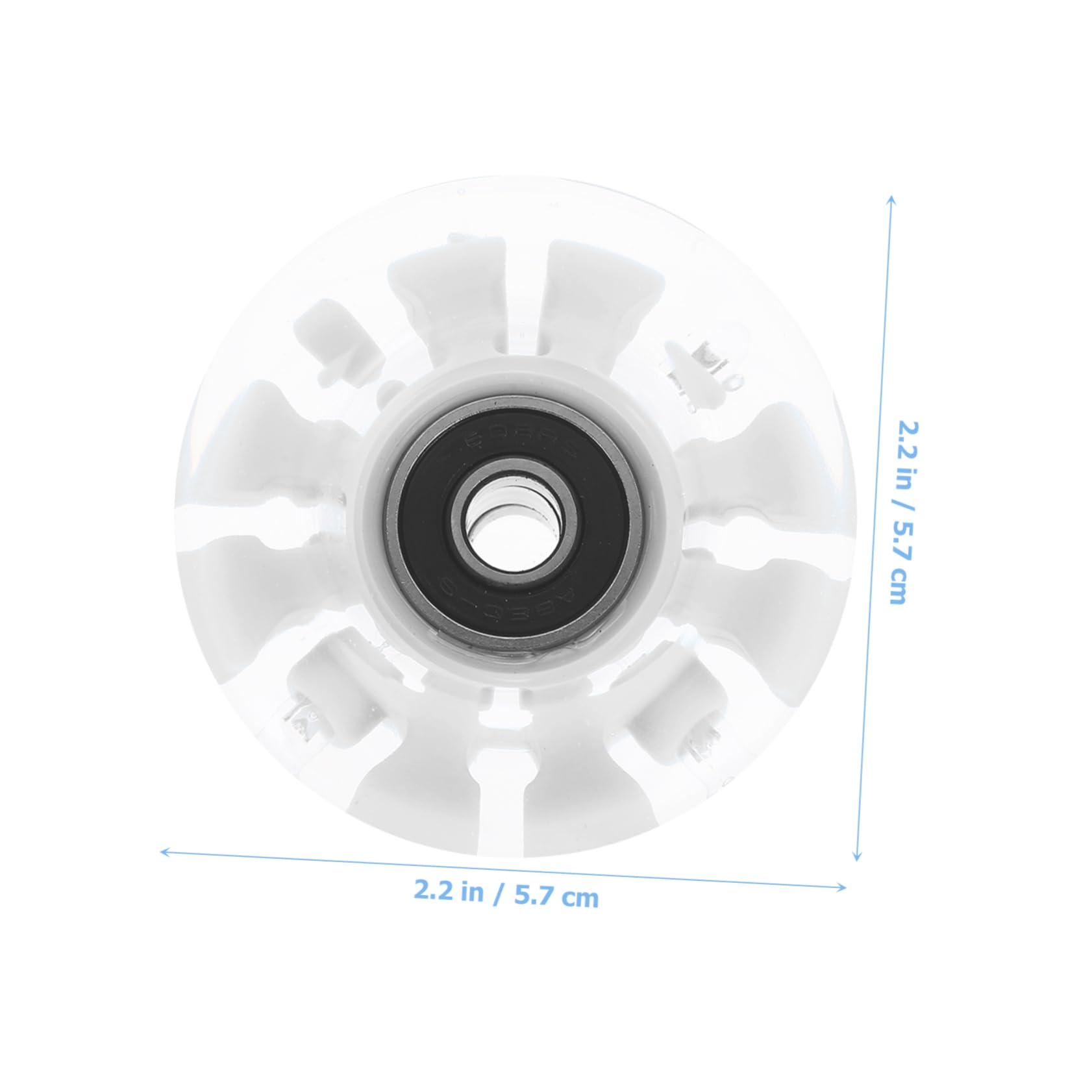 Hohopeti Replacement Skate Wheels 4 Pack Light up Wheels for Roller Skates Scooters