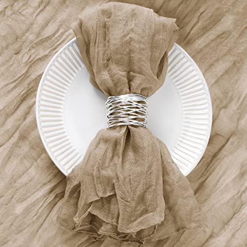 20-Pack-Nude-Cheesecloth-Napkins-Washable-Spring-Easter-Cloth-Napkins-Set-of-20-Boho-Cotton-Gauze-Napkins-Bulk-21×21-Inches-for-Nude-Bridal-Baby-Shower-Wedding-Easter-Tea-Party-Decor 20 Pack Nude Cheesecloth Napkins Washable Spring Easter Cloth Napkins Set of 20 Boho Cotton Gauze Napkins Bulk 21×21 Inches for Nude Bridal Baby Shower Wedding Easter Tea Party Decor