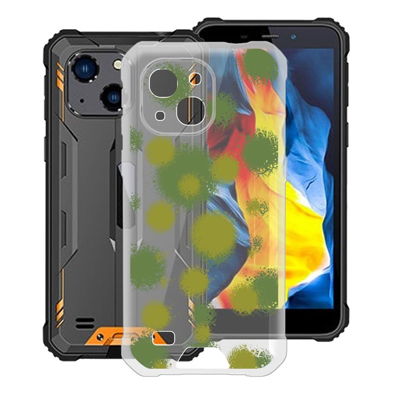 KJYFOANIPhone Case for Oukitel WP32 (5.93"), Shockproof Bumper Soft Cover Shell, [Ultra-Slim Stylish X Anti-Yellowing] Protection Case for Oukitel WP32, for Women/Girl - Grass green