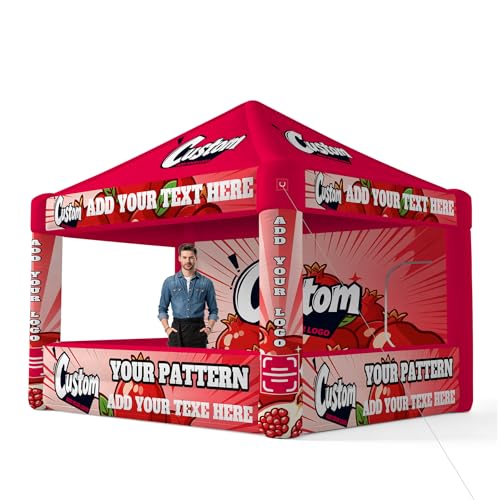POKIFURN 13x13 FT Inflatable Custom Canopy Tent with Logo...