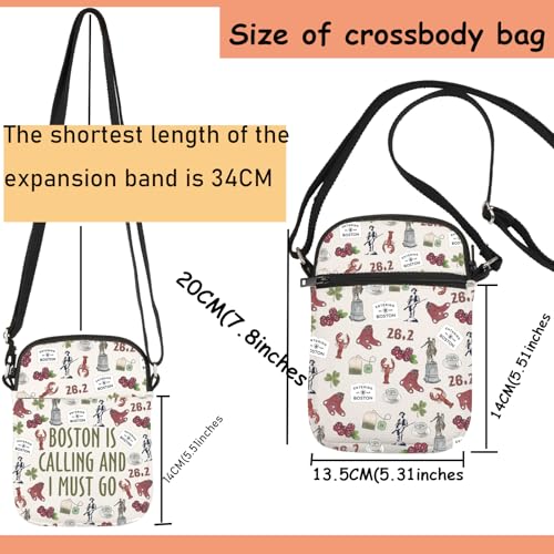 TSOTMO Boston Gift Boston Trip Crossbody Bag Boston Souvenir for Boston Lovers Boston Lobster Gift2