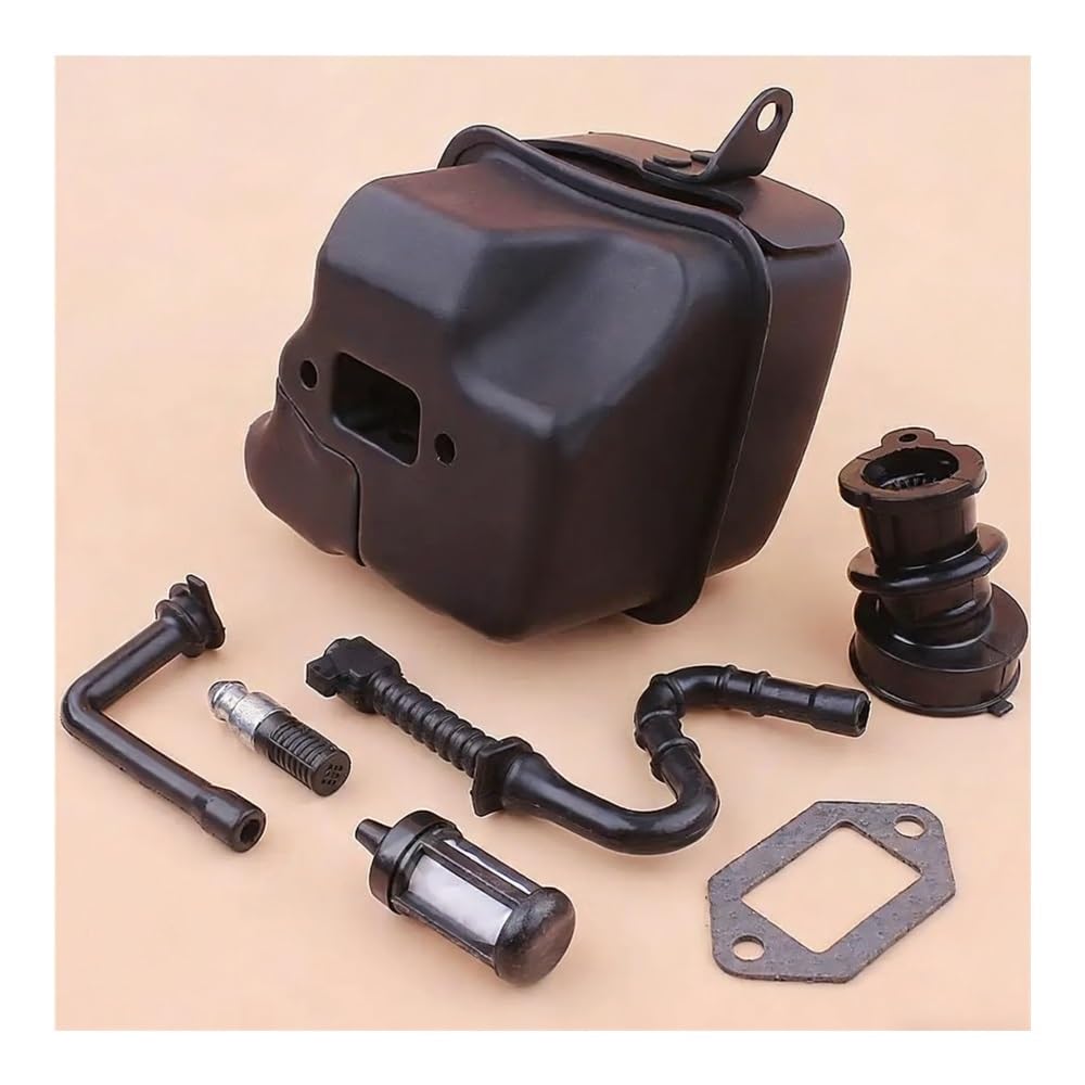 Kit de junta de línea de filtro de combustible del colector de admisión del silenciador de escape apto for motosierra S MS361 11351400650