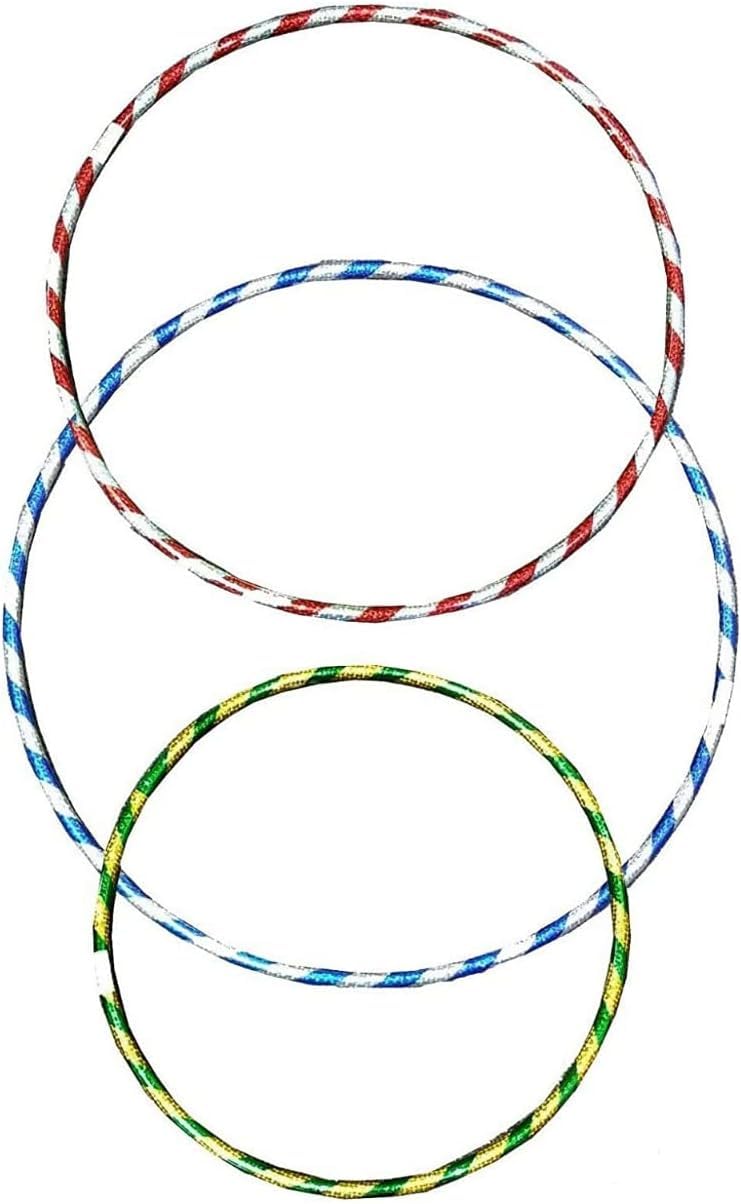 3x Hoola Hoop for Kids And Adults, durable construction, promoting social interaction and group exercise, Versatile Uses, Indoor Outdoor Sports Games