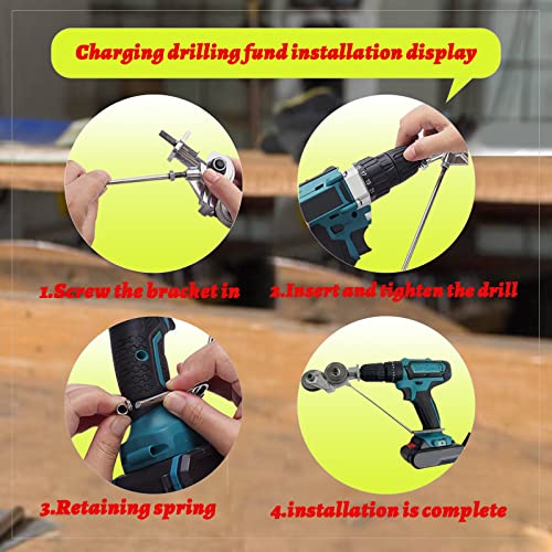 Bmtndac Electric Drill Shearing Machine - Electric Sheet Metal Shears Attachment, Safe And Durable Metal Cutting Drill Bit Accessories - Electric Drill Sheet Metal Cutting Head #TOP6