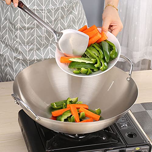 Wok de Acero Inoxidable 30 cm con Mango Doble miniatura 2