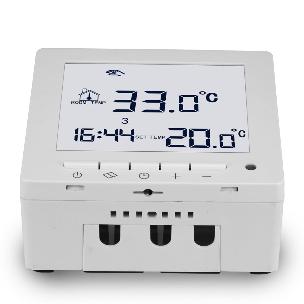Termofol Elektryczne ogrzewanie podłogowe folia grzewcza 230 V z termostatem H2 – moc 220 W/m2 – powierzchnia 3 m² – ogrzewanie podłogowe, kompletny zestaw do ogrzewania podłogowego, ściennego lub
