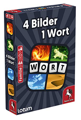 Pegasus Spiele 18323G - 4 Bilder 1 Wort - Das Kartenspiel