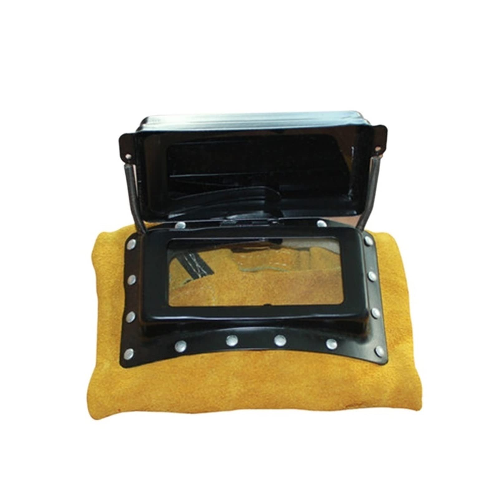 Capucha de cuero montado en la cabeza resistente a abrasión y máscaras soldadura a alta temperatura transpirable casco(CKB-2012-YJP)