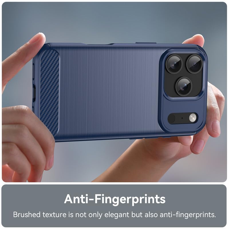 Image of Hybrid Carbon Fiber Back Case for iPhone 17 Pro (Blue)