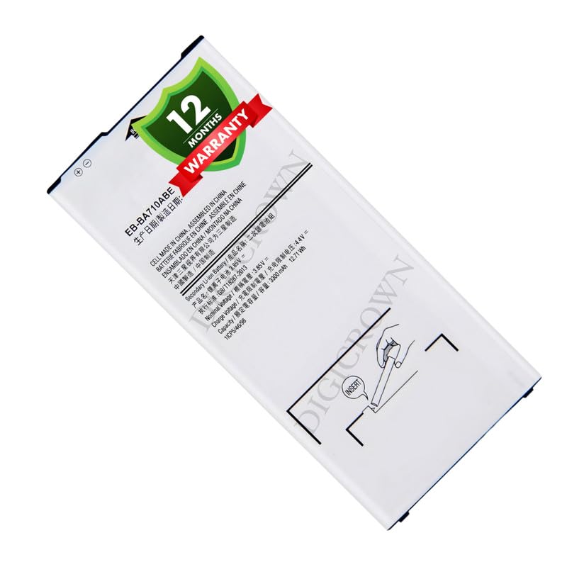Image of Original EB-BA710ABE Battery Compatible for Samsung Galaxy A7 (2016) (SM-A710F) - (3300mAh) - 1 Year Warranty DF7