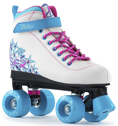 SFR Vision II Patins à roulettes Disco pour Enfant Blanc/Rose/Violet