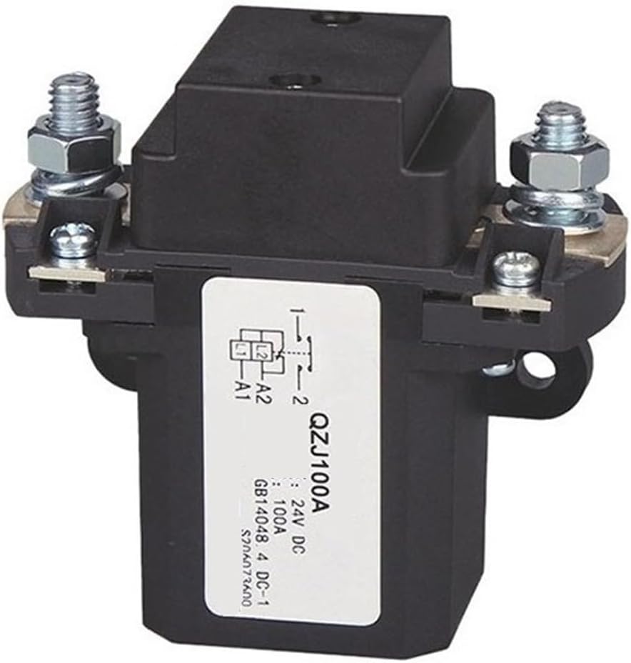 DC Contactor 12V 24V 36V 48V 60V 72V 120V Power Relay 50A 100A 200A Forklift Normally Open Noramlly Closed(QZJ50A 1NO,12V)