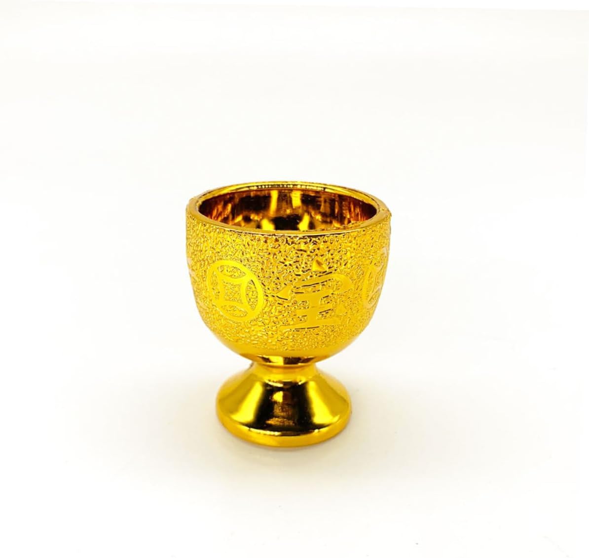 Golden Lotus Tea Pot Set for Buddha Worship, Plastic