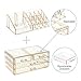Ikee Design Acrylic Makeup Organizer with 4 Drawers Removable Top Lipstick Holders, Cosmetics Organizer for Skincare, Accessories, Lip Gloss for Vanity or Bathroom Countertop, Gold Glitter